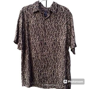 Clainborn Axcess Mens Short Sleeve Shirt Size Large